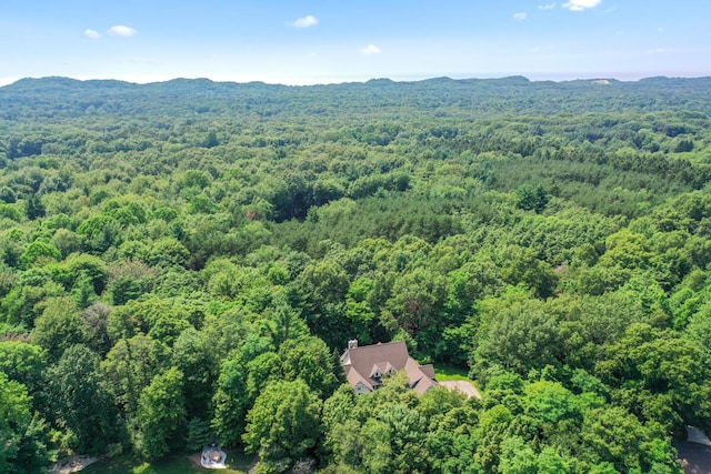 aerial view featuring a mountain view