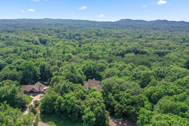 bird's eye view featuring a mountain view