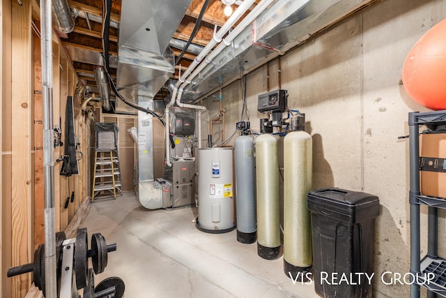 9340 Freedom Dr, West Olive, MI 49460 - utilities with heating unit and water heater
