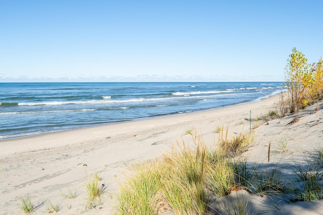 water view with a beach view