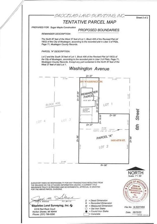 1455 6th St, Muskegon MI, 49441 land for sale