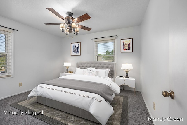 366 E Beech St NE, Cedar Springs, MI 49319 - bedroom featuring carpet floors and a ceiling fan