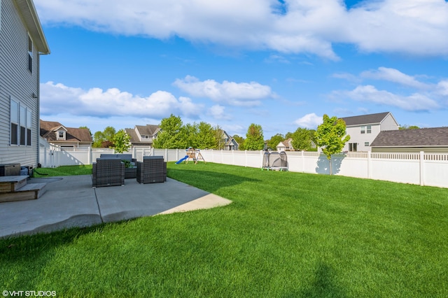 6058 Racine Dr, Stevensville, MI 49127 - view of yard with a patio area, a playground, outdoor lounge area, and a residential view
