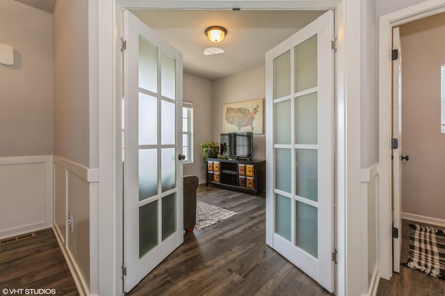 6058 Racine Dr, Stevensville, MI 49127 - doorway featuring dark wood-style flooring