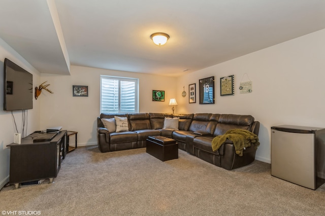 6058 Racine Dr, Stevensville, MI 49127 - living area featuring carpet and baseboards