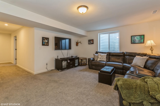 6058 Racine Dr, Stevensville, MI 49127 - living room with carpet floors and baseboards