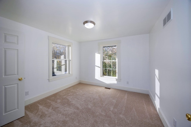 view of carpeted empty room