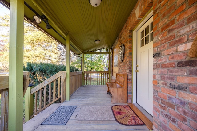 view of patio / terrace featuring covered porch