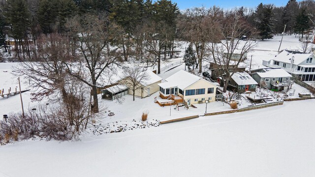12118 N Sherman Lake Dr, Augusta, MI 49012 - view of snowy aerial view