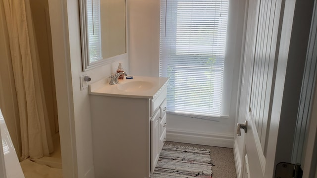 bathroom featuring vanity