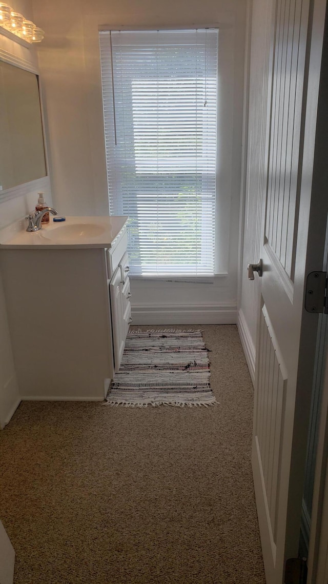 bathroom with vanity