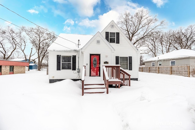 view of front of home