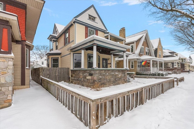 exterior space featuring a porch