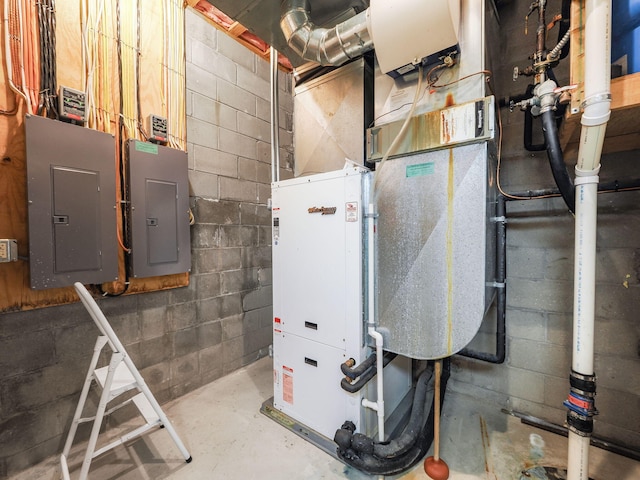 utility room with electric panel