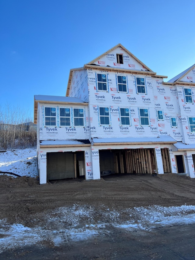 view of unfinished property