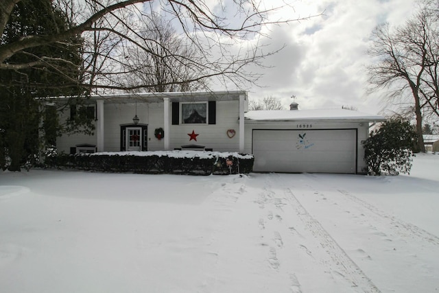 view of front of home featuring a garage