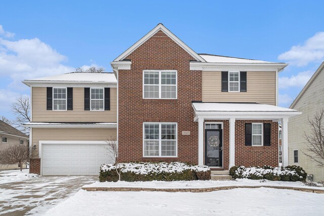 front facade featuring a garage