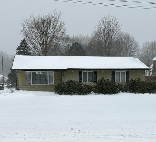 view of ranch-style house