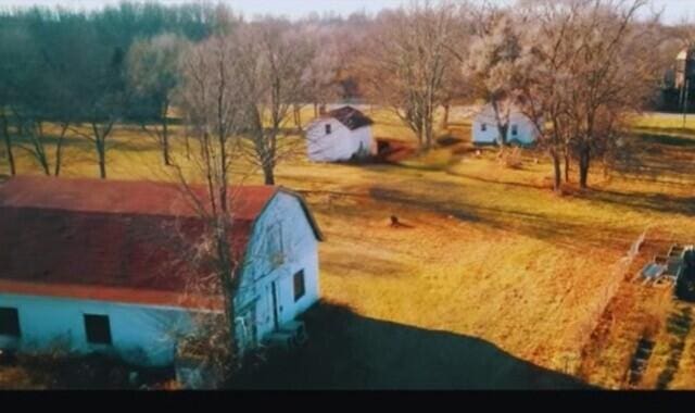 drone / aerial view featuring a rural view