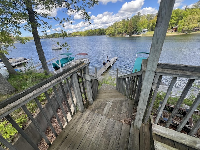 5274 N Bahr Dr Unit 14, Irons, MI 49644 - dock with a water view
