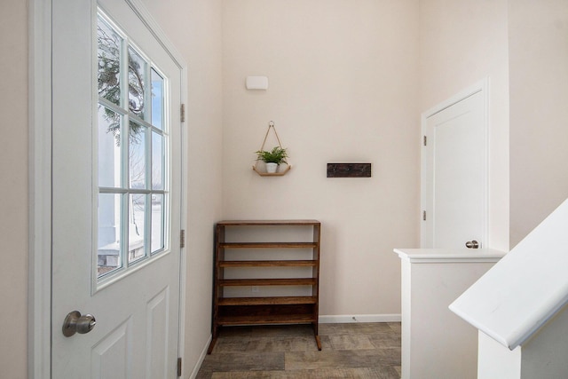 interior space with baseboards