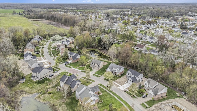 bird's eye view featuring a residential view