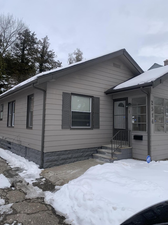 view of front of home