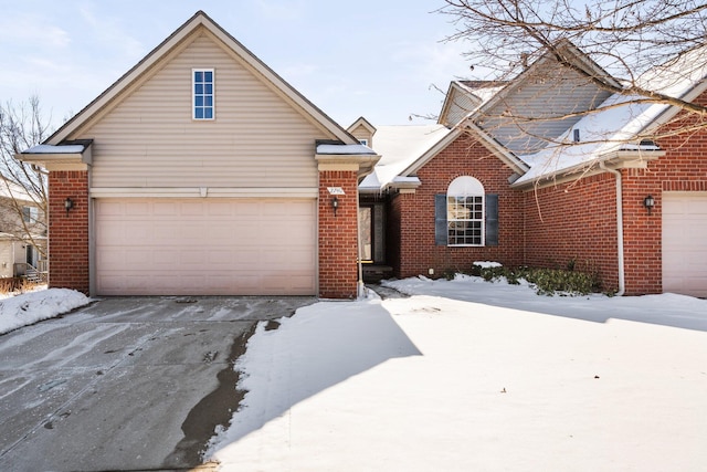 traditional home with brick siding