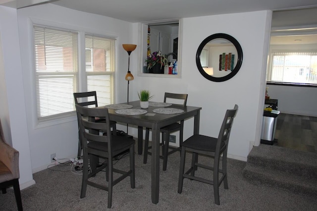 view of dining space