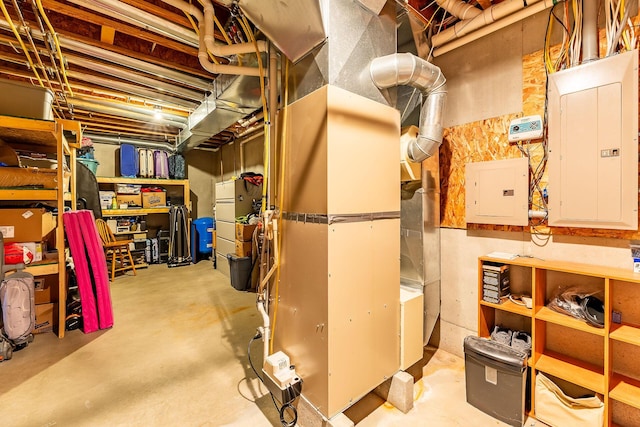 7504 Wiczer Dr, Whitehall, MI 49461 - unfinished below grade area with electric panel
