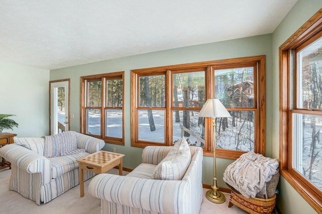 view of sunroom / solarium