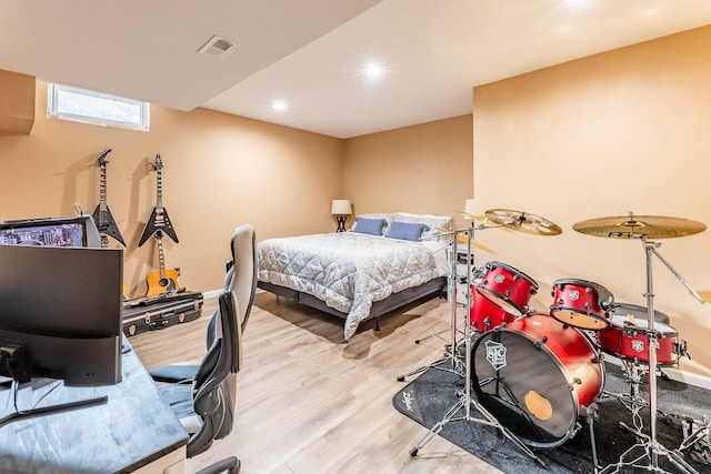 7016 Hyde Park Rd, Whitehall, MI 49461 - bedroom featuring light wood-style flooring and recessed lighting