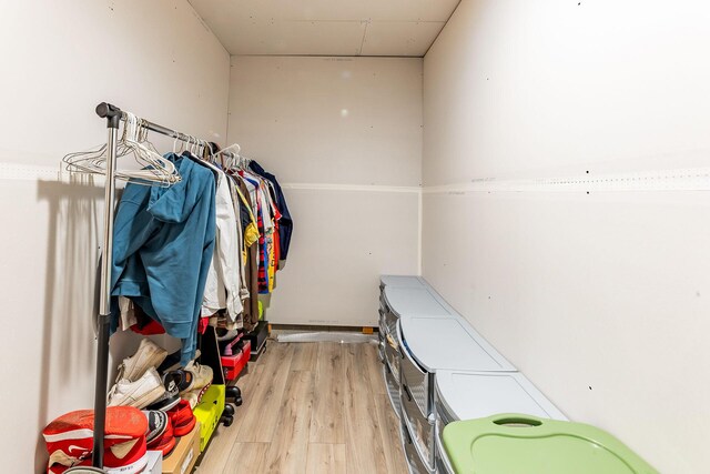 7016 Hyde Park Rd, Whitehall, MI 49461 - spacious closet featuring light wood-style flooring