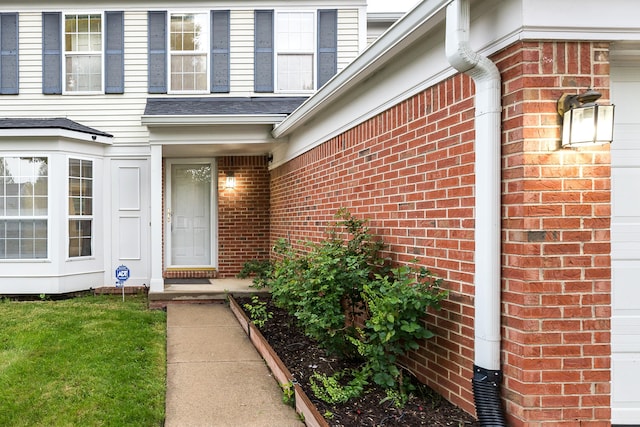 3048 Turnberry Ln, Ann Arbor, MI 48108 - doorway to property featuring brick siding