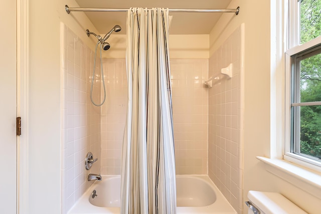 3048 Turnberry Ln, Ann Arbor, MI 48108 - full bathroom featuring shower / tub combo with curtain and toilet