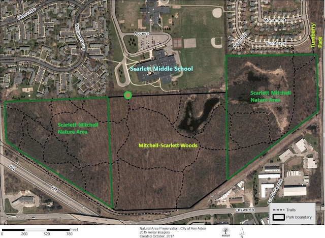 3048 Turnberry Ln, Ann Arbor, MI 48108 - map / location with property parcel outlined
