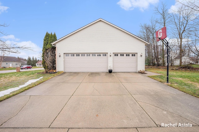 exterior space with a yard