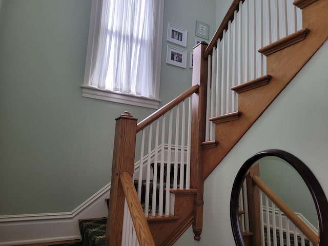 view of stairs