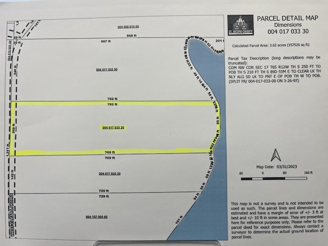 00000 W Clear Lake Rd, Three Rivers MI, 49093 land for sale