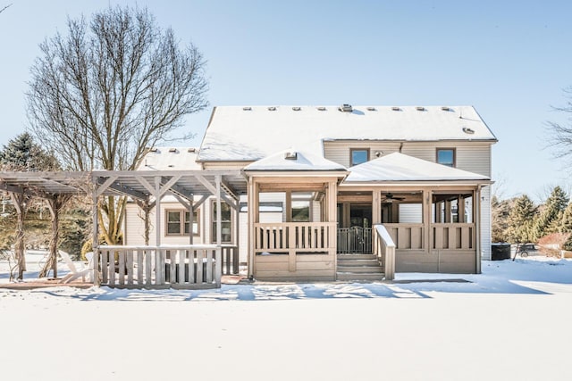 view of front of house with a porch