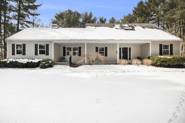 view of ranch-style home