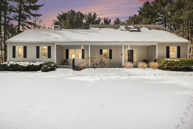 view of front of home