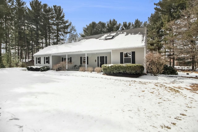 view of front of home