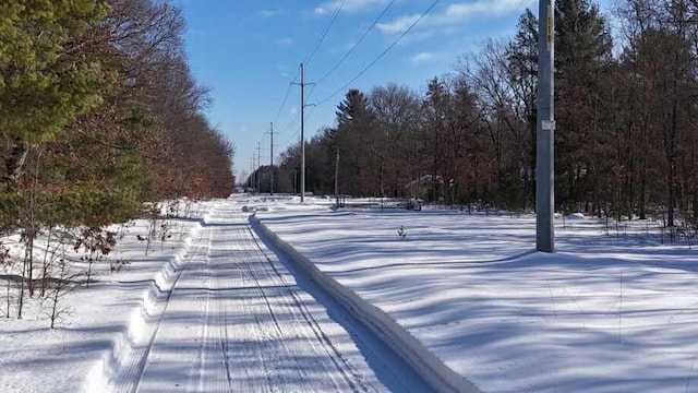 view of road