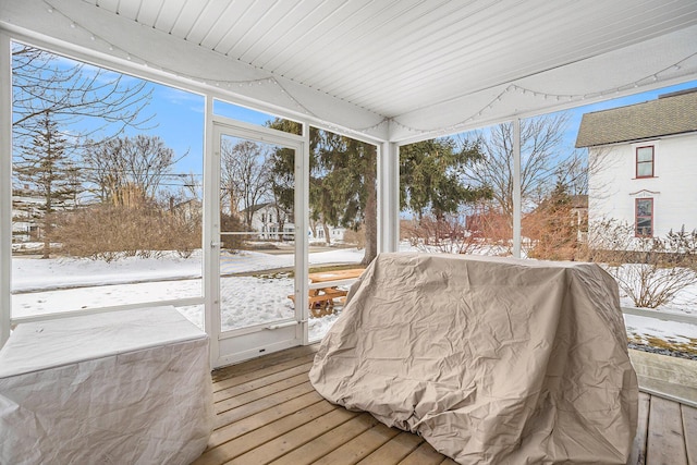 sunroom featuring plenty of natural light