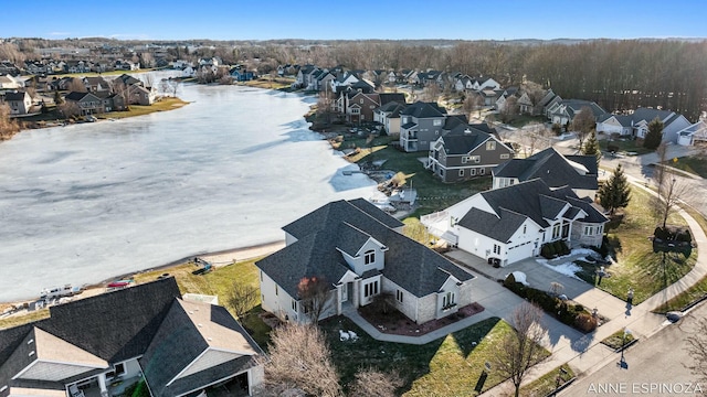 birds eye view of property featuring a residential view