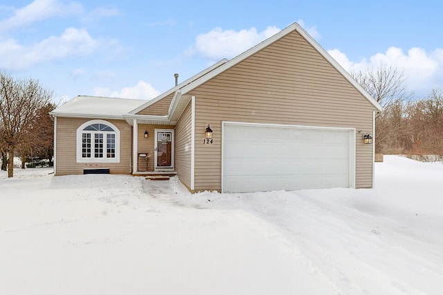 ranch-style house featuring an attached garage