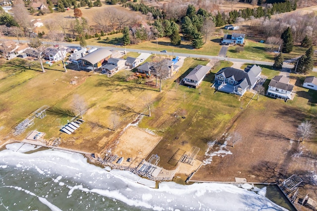 drone / aerial view with a residential view