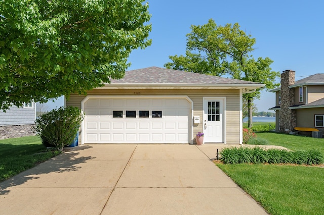 7585 S Indian Lake Dr, Vicksburg, MI 49097 - garage with driveway