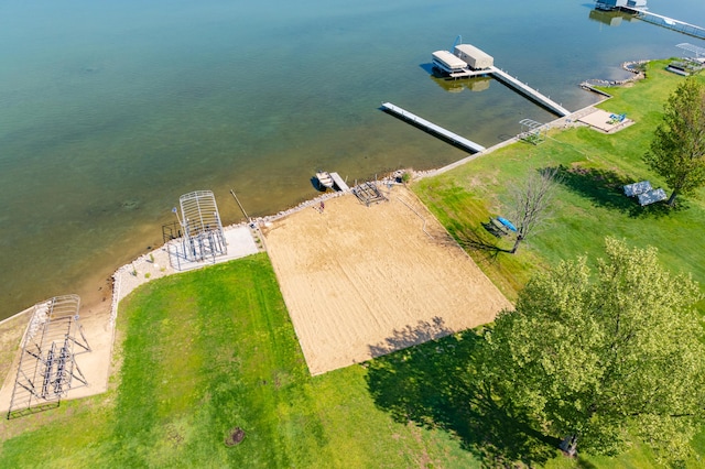 7585 S Indian Lake Dr, Vicksburg, MI 49097 - aerial view of a nearby body of water